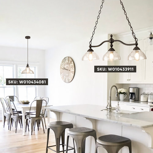 Breakwater Bay Coalton 3 Light Kitchen Island Dome Pendant Wayfair